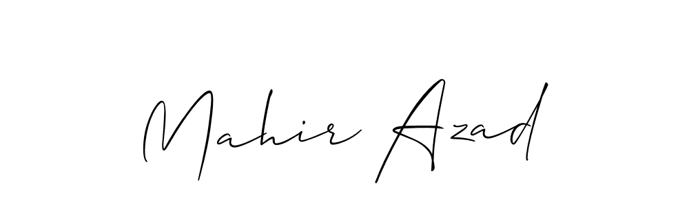 It looks lik you need a new signature style for name Mahir Azad. Design unique handwritten (Allison_Script) signature with our free signature maker in just a few clicks. Mahir Azad signature style 2 images and pictures png