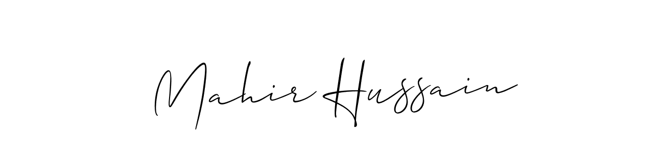 This is the best signature style for the Mahir Hussain name. Also you like these signature font (Allison_Script). Mix name signature. Mahir Hussain signature style 2 images and pictures png