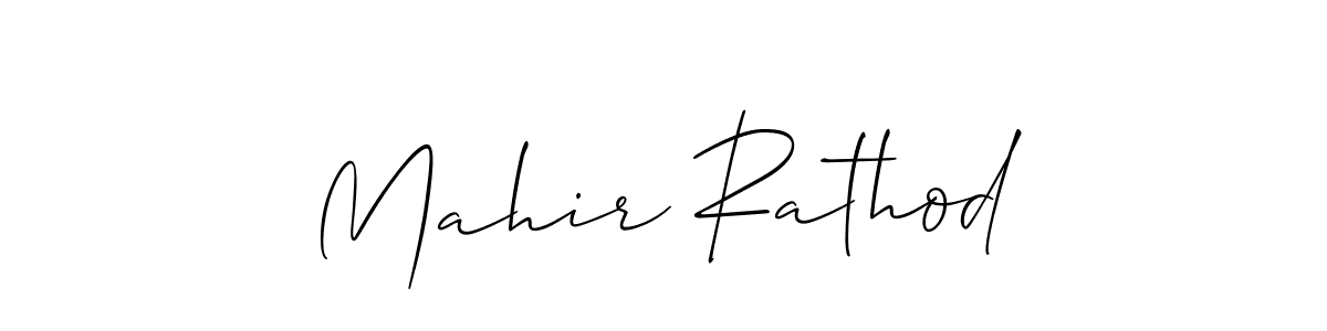 How to make Mahir Rathod signature? Allison_Script is a professional autograph style. Create handwritten signature for Mahir Rathod name. Mahir Rathod signature style 2 images and pictures png