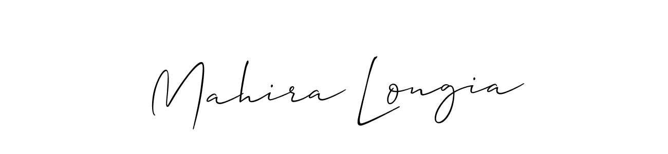 Once you've used our free online signature maker to create your best signature Allison_Script style, it's time to enjoy all of the benefits that Mahira Longia name signing documents. Mahira Longia signature style 2 images and pictures png