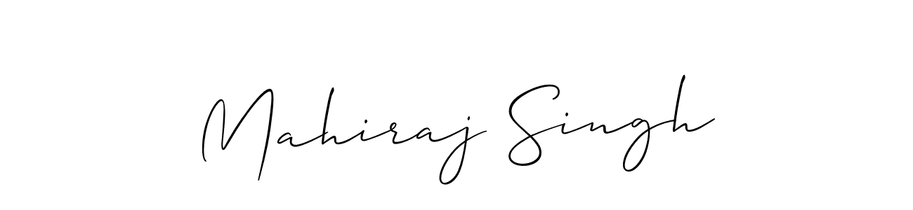 How to make Mahiraj Singh name signature. Use Allison_Script style for creating short signs online. This is the latest handwritten sign. Mahiraj Singh signature style 2 images and pictures png