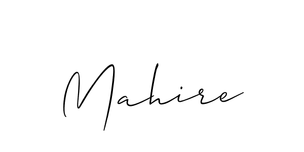 How to make Mahire signature? Allison_Script is a professional autograph style. Create handwritten signature for Mahire name. Mahire signature style 2 images and pictures png