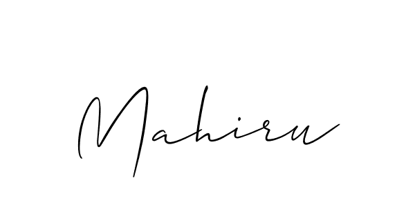 Make a beautiful signature design for name Mahiru. With this signature (Allison_Script) style, you can create a handwritten signature for free. Mahiru signature style 2 images and pictures png