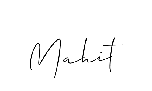 Also You can easily find your signature by using the search form. We will create Mahit name handwritten signature images for you free of cost using Allison_Script sign style. Mahit signature style 2 images and pictures png