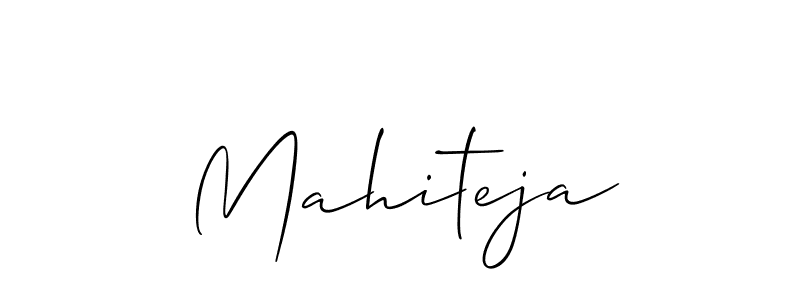 Best and Professional Signature Style for Mahiteja. Allison_Script Best Signature Style Collection. Mahiteja signature style 2 images and pictures png