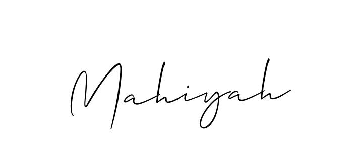 Make a short Mahiyah signature style. Manage your documents anywhere anytime using Allison_Script. Create and add eSignatures, submit forms, share and send files easily. Mahiyah signature style 2 images and pictures png