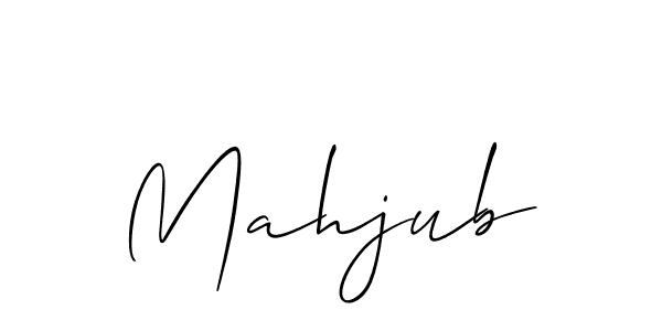 How to Draw Mahjub signature style? Allison_Script is a latest design signature styles for name Mahjub. Mahjub signature style 2 images and pictures png