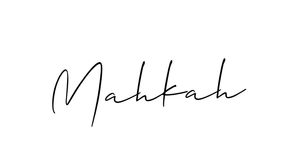 Allison_Script is a professional signature style that is perfect for those who want to add a touch of class to their signature. It is also a great choice for those who want to make their signature more unique. Get Mahkah name to fancy signature for free. Mahkah signature style 2 images and pictures png