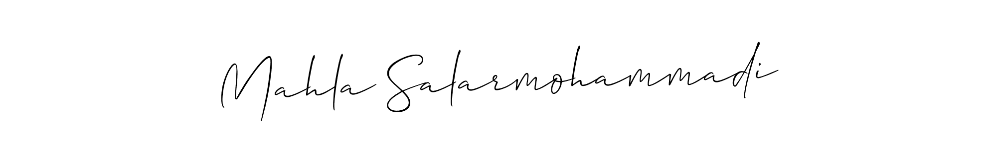 Make a beautiful signature design for name Mahla Salarmohammadi. Use this online signature maker to create a handwritten signature for free. Mahla Salarmohammadi signature style 2 images and pictures png