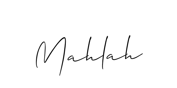 You should practise on your own different ways (Allison_Script) to write your name (Mahlah) in signature. don't let someone else do it for you. Mahlah signature style 2 images and pictures png