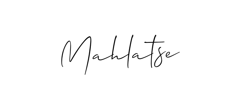 Mahlatse stylish signature style. Best Handwritten Sign (Allison_Script) for my name. Handwritten Signature Collection Ideas for my name Mahlatse. Mahlatse signature style 2 images and pictures png