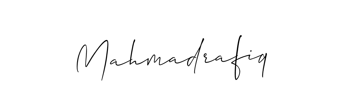 The best way (Allison_Script) to make a short signature is to pick only two or three words in your name. The name Mahmadrafiq include a total of six letters. For converting this name. Mahmadrafiq signature style 2 images and pictures png