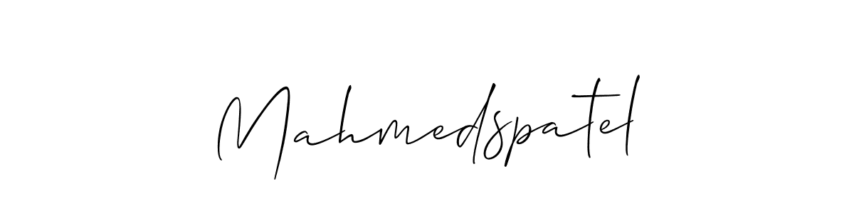 if you are searching for the best signature style for your name Mahmedspatel. so please give up your signature search. here we have designed multiple signature styles  using Allison_Script. Mahmedspatel signature style 2 images and pictures png