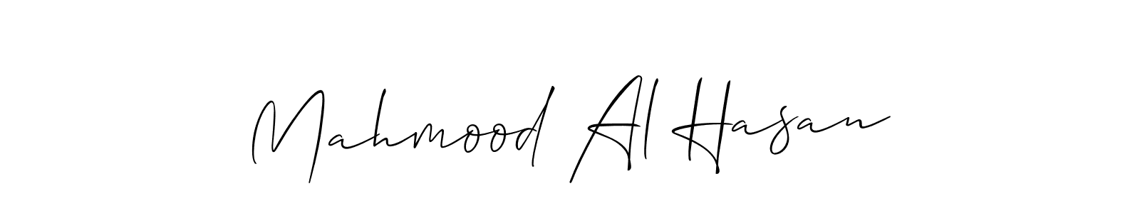 Design your own signature with our free online signature maker. With this signature software, you can create a handwritten (Allison_Script) signature for name Mahmood Al Hasan. Mahmood Al Hasan signature style 2 images and pictures png