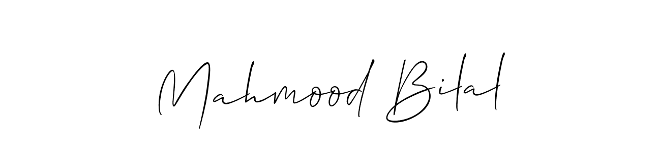 Also we have Mahmood Bilal name is the best signature style. Create professional handwritten signature collection using Allison_Script autograph style. Mahmood Bilal signature style 2 images and pictures png