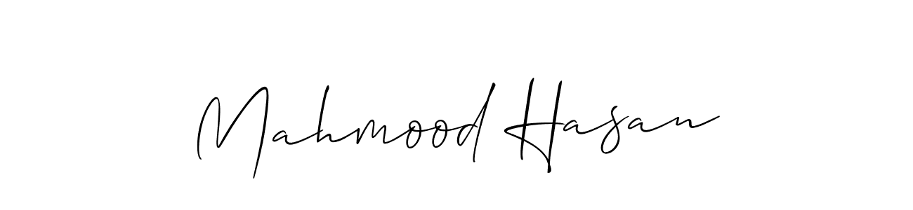 Create a beautiful signature design for name Mahmood Hasan. With this signature (Allison_Script) fonts, you can make a handwritten signature for free. Mahmood Hasan signature style 2 images and pictures png