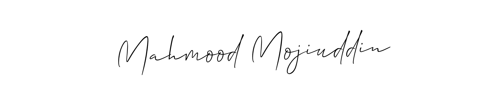 This is the best signature style for the Mahmood Mojiuddin name. Also you like these signature font (Allison_Script). Mix name signature. Mahmood Mojiuddin signature style 2 images and pictures png