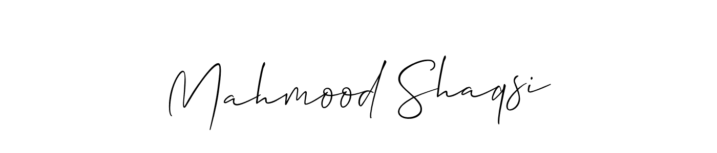 Also we have Mahmood Shaqsi name is the best signature style. Create professional handwritten signature collection using Allison_Script autograph style. Mahmood Shaqsi signature style 2 images and pictures png