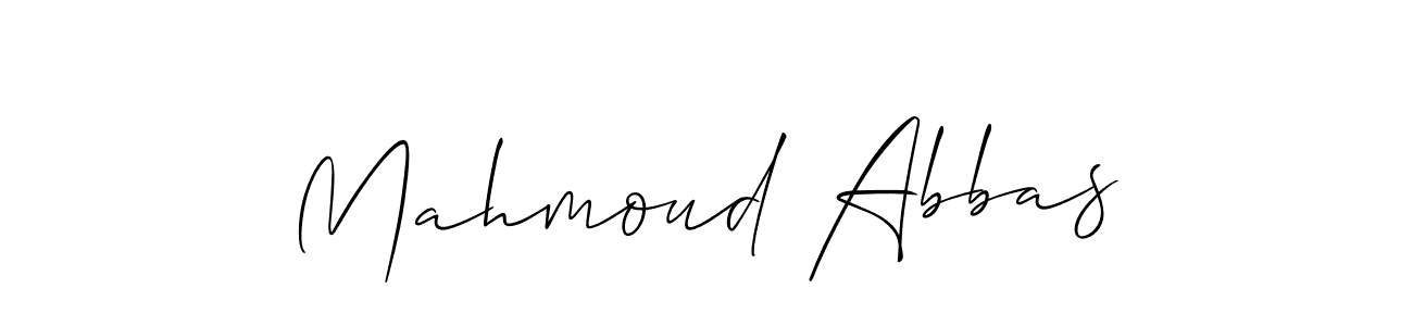 Create a beautiful signature design for name Mahmoud Abbas. With this signature (Allison_Script) fonts, you can make a handwritten signature for free. Mahmoud Abbas signature style 2 images and pictures png