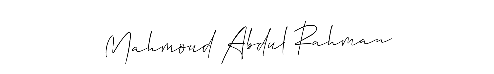if you are searching for the best signature style for your name Mahmoud Abdul Rahman. so please give up your signature search. here we have designed multiple signature styles  using Allison_Script. Mahmoud Abdul Rahman signature style 2 images and pictures png