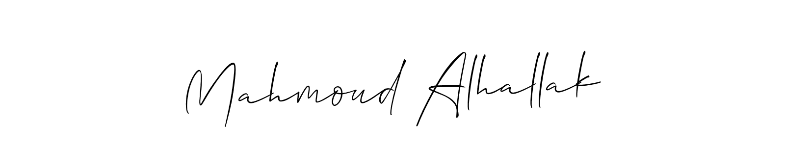 Once you've used our free online signature maker to create your best signature Allison_Script style, it's time to enjoy all of the benefits that Mahmoud Alhallak name signing documents. Mahmoud Alhallak signature style 2 images and pictures png