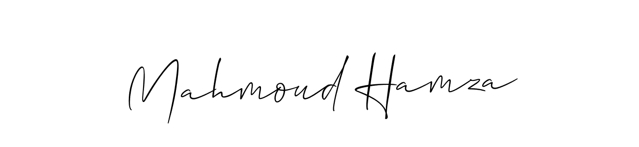 Make a short Mahmoud Hamza signature style. Manage your documents anywhere anytime using Allison_Script. Create and add eSignatures, submit forms, share and send files easily. Mahmoud Hamza signature style 2 images and pictures png