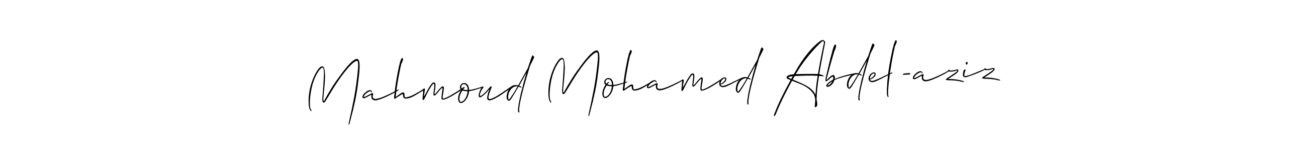 Also we have Mahmoud Mohamed Abdel-aziz name is the best signature style. Create professional handwritten signature collection using Allison_Script autograph style. Mahmoud Mohamed Abdel-aziz signature style 2 images and pictures png