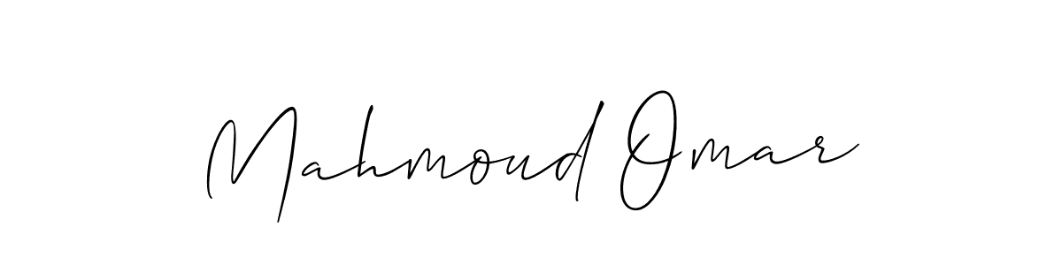 Create a beautiful signature design for name Mahmoud Omar. With this signature (Allison_Script) fonts, you can make a handwritten signature for free. Mahmoud Omar signature style 2 images and pictures png