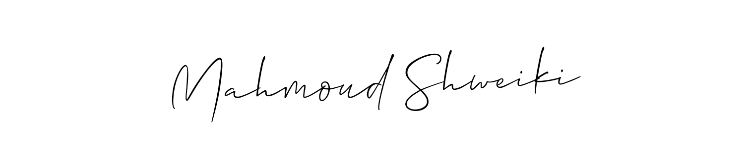 Once you've used our free online signature maker to create your best signature Allison_Script style, it's time to enjoy all of the benefits that Mahmoud Shweiki name signing documents. Mahmoud Shweiki signature style 2 images and pictures png