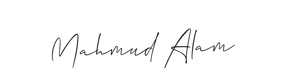 The best way (Allison_Script) to make a short signature is to pick only two or three words in your name. The name Mahmud Alam include a total of six letters. For converting this name. Mahmud Alam signature style 2 images and pictures png