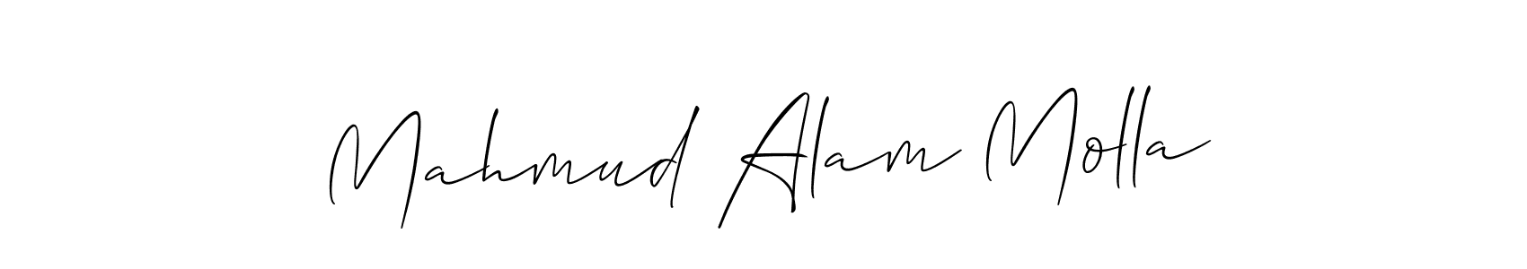 Allison_Script is a professional signature style that is perfect for those who want to add a touch of class to their signature. It is also a great choice for those who want to make their signature more unique. Get Mahmud Alam Molla name to fancy signature for free. Mahmud Alam Molla signature style 2 images and pictures png