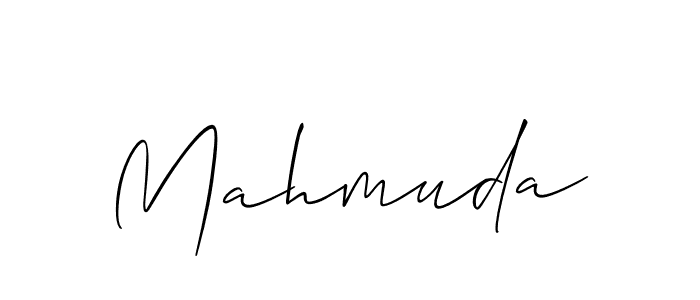 Mahmuda stylish signature style. Best Handwritten Sign (Allison_Script) for my name. Handwritten Signature Collection Ideas for my name Mahmuda. Mahmuda signature style 2 images and pictures png