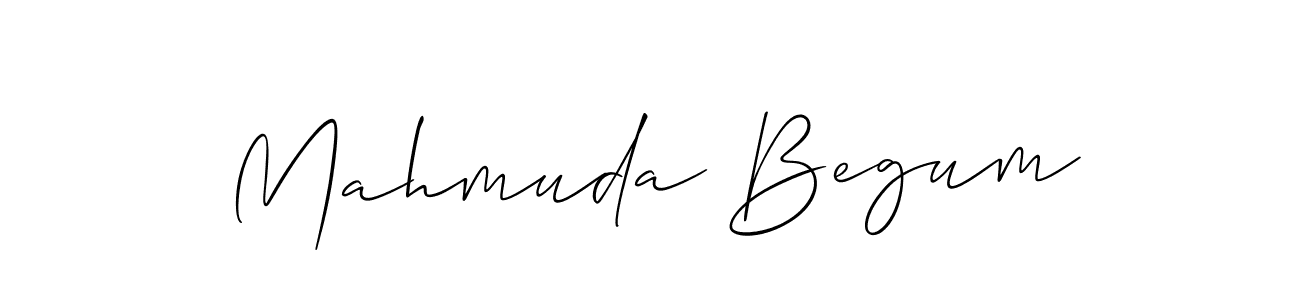 Use a signature maker to create a handwritten signature online. With this signature software, you can design (Allison_Script) your own signature for name Mahmuda Begum. Mahmuda Begum signature style 2 images and pictures png