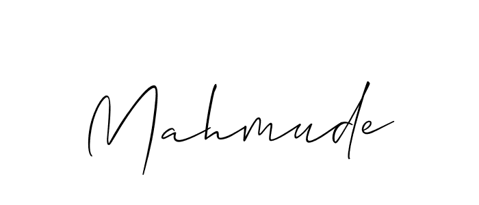 How to make Mahmude signature? Allison_Script is a professional autograph style. Create handwritten signature for Mahmude name. Mahmude signature style 2 images and pictures png