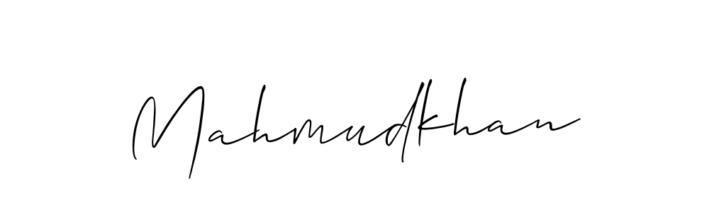 How to make Mahmudkhan name signature. Use Allison_Script style for creating short signs online. This is the latest handwritten sign. Mahmudkhan signature style 2 images and pictures png