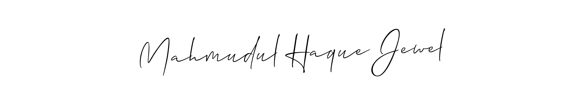 Design your own signature with our free online signature maker. With this signature software, you can create a handwritten (Allison_Script) signature for name Mahmudul Haque Jewel. Mahmudul Haque Jewel signature style 2 images and pictures png
