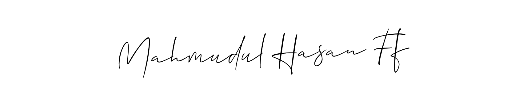 How to make Mahmudul Hasan Ff signature? Allison_Script is a professional autograph style. Create handwritten signature for Mahmudul Hasan Ff name. Mahmudul Hasan Ff signature style 2 images and pictures png