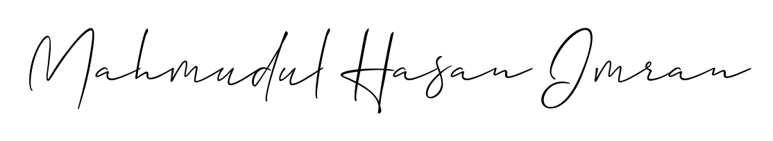 Transform the name Mahmudul Hasan Imran into a signature masterpiece using Allison_Script font. Ideal for photographers, artists, and creators looking for watermarks. Mahmudul Hasan Imran signature style 2 images and pictures png