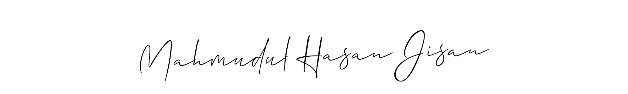 How to make Mahmudul Hasan Jisan signature? Allison_Script is a professional autograph style. Create handwritten signature for Mahmudul Hasan Jisan name. Mahmudul Hasan Jisan signature style 2 images and pictures png