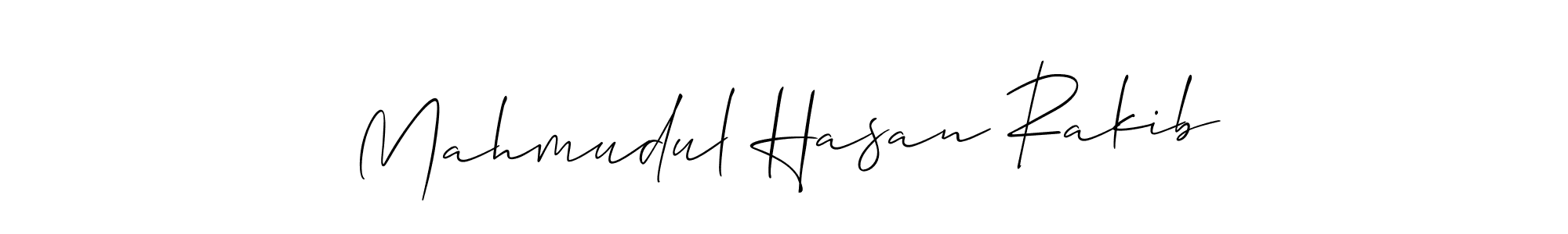 The best way (Allison_Script) to make a short signature is to pick only two or three words in your name. The name Mahmudul Hasan Rakib include a total of six letters. For converting this name. Mahmudul Hasan Rakib signature style 2 images and pictures png