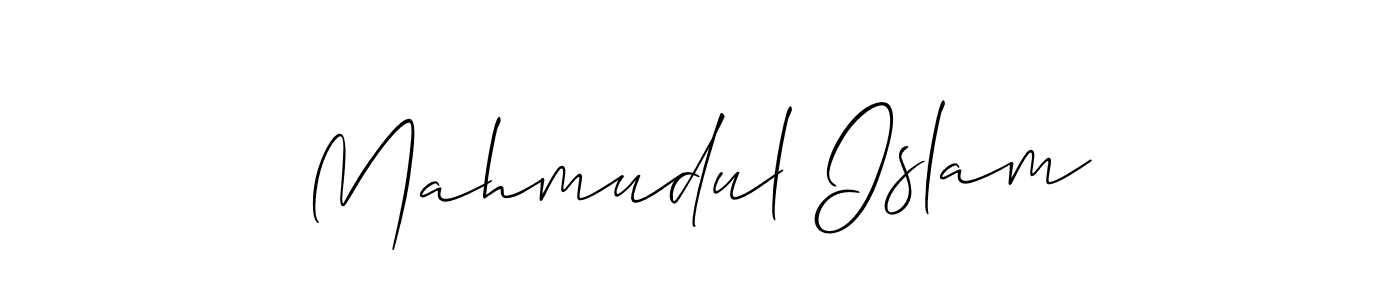 Design your own signature with our free online signature maker. With this signature software, you can create a handwritten (Allison_Script) signature for name Mahmudul Islam. Mahmudul Islam signature style 2 images and pictures png