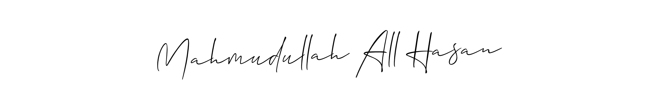 Also You can easily find your signature by using the search form. We will create Mahmudullah All Hasan name handwritten signature images for you free of cost using Allison_Script sign style. Mahmudullah All Hasan signature style 2 images and pictures png