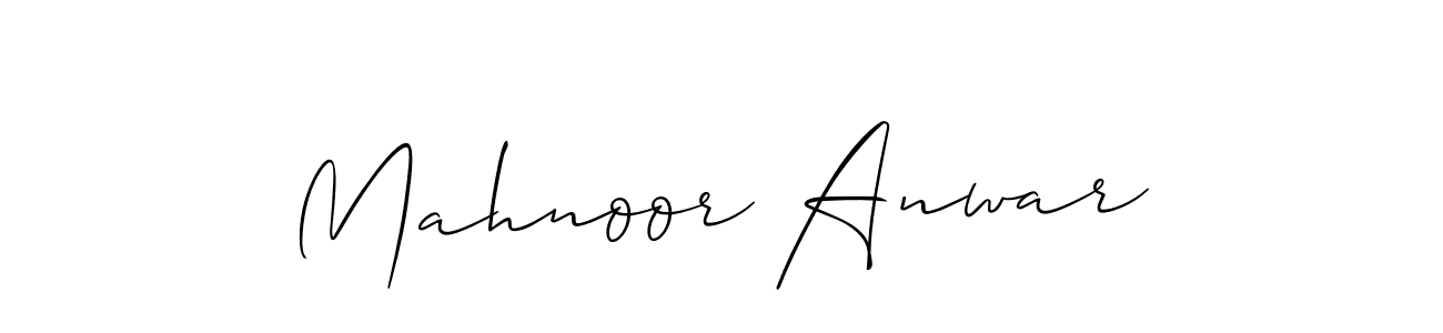 Create a beautiful signature design for name Mahnoor Anwar. With this signature (Allison_Script) fonts, you can make a handwritten signature for free. Mahnoor Anwar signature style 2 images and pictures png