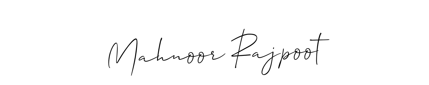 if you are searching for the best signature style for your name Mahnoor Rajpoot. so please give up your signature search. here we have designed multiple signature styles  using Allison_Script. Mahnoor Rajpoot signature style 2 images and pictures png