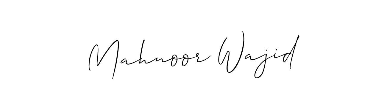 Similarly Allison_Script is the best handwritten signature design. Signature creator online .You can use it as an online autograph creator for name Mahnoor Wajid. Mahnoor Wajid signature style 2 images and pictures png