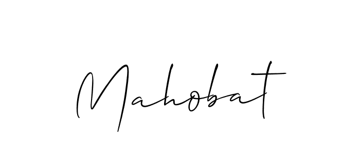 Make a beautiful signature design for name Mahobat. With this signature (Allison_Script) style, you can create a handwritten signature for free. Mahobat signature style 2 images and pictures png