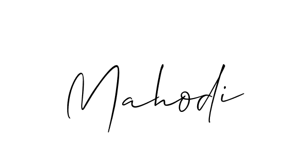 How to make Mahodi name signature. Use Allison_Script style for creating short signs online. This is the latest handwritten sign. Mahodi signature style 2 images and pictures png