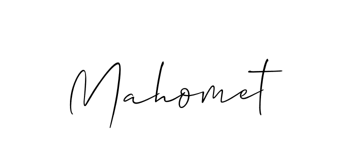 You should practise on your own different ways (Allison_Script) to write your name (Mahomet) in signature. don't let someone else do it for you. Mahomet signature style 2 images and pictures png