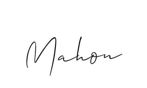 How to make Mahon signature? Allison_Script is a professional autograph style. Create handwritten signature for Mahon name. Mahon signature style 2 images and pictures png