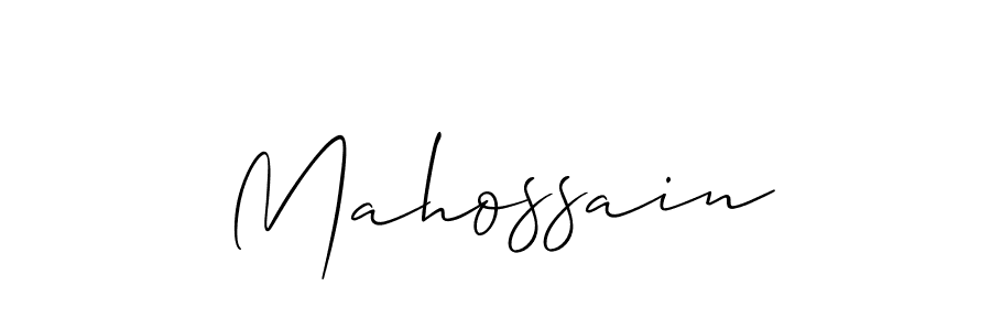 How to make Mahossain name signature. Use Allison_Script style for creating short signs online. This is the latest handwritten sign. Mahossain signature style 2 images and pictures png